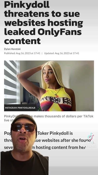 Pinkydoll threatens to sue websites hosting leaked OnlyFans。